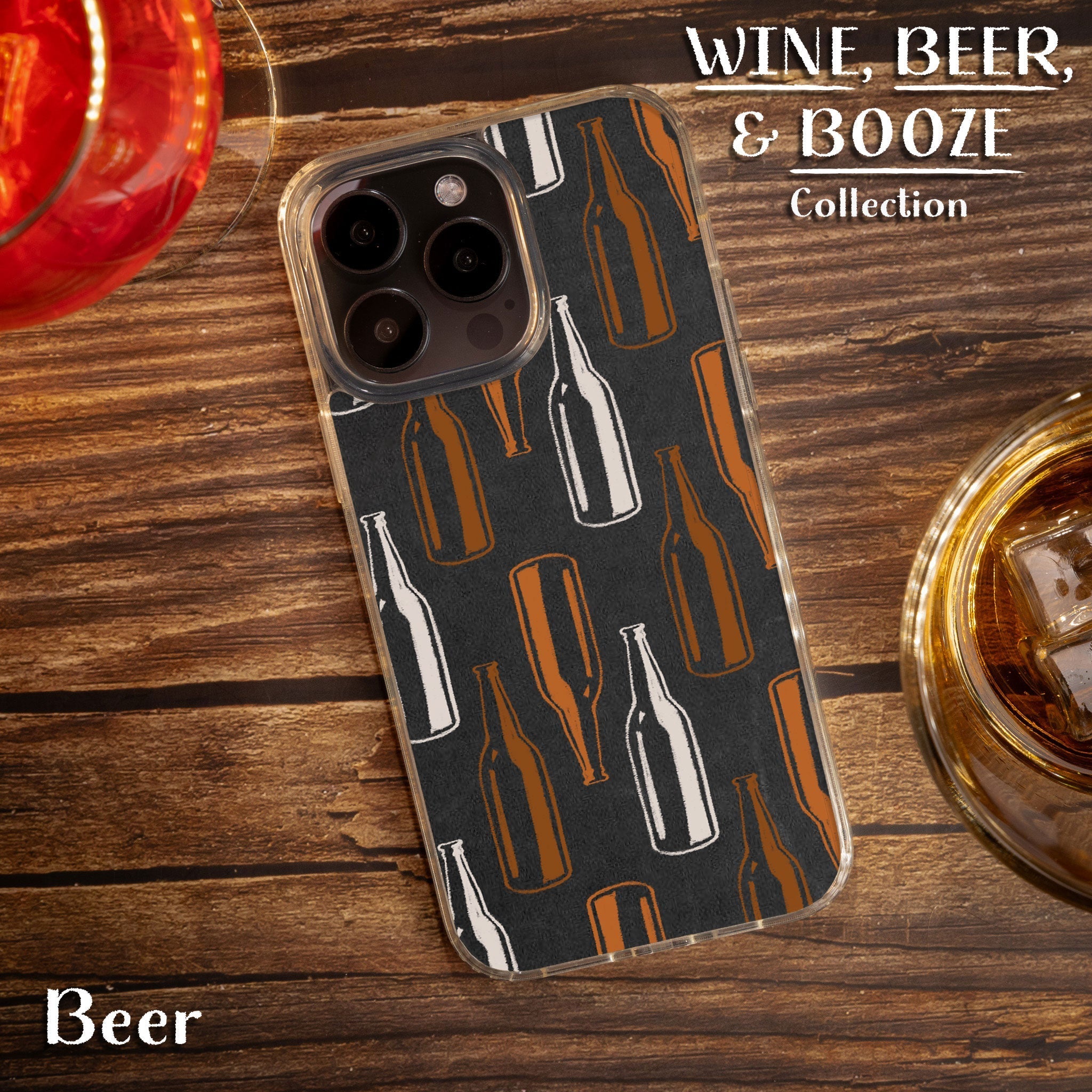 Wine, Beer, & Booze HD Apple iPhone 14 Series Mag-Safe Phone Case Affinity Bands