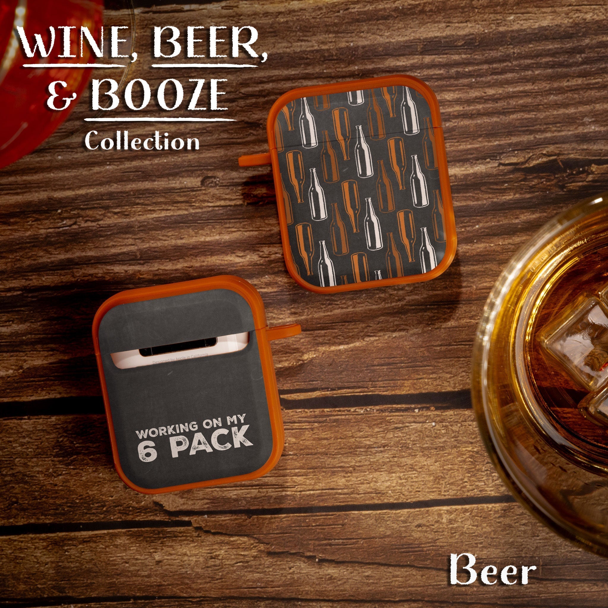 Wine, Beer, & Booze HDX Apple AirPods Gen 1 & 2 Case Cover Affinity Bands