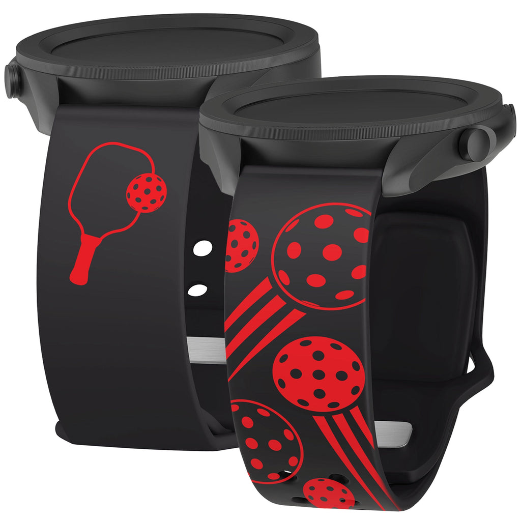 Pickleball HD  Watchband for Samsung, Garmin, Fossil, and More Affinity Bands