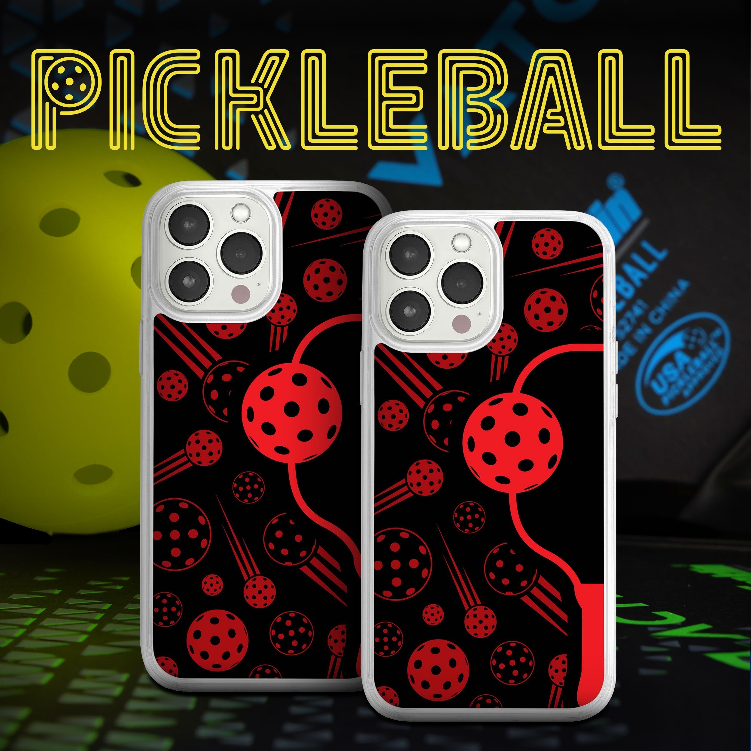 Pickleball HD Apple iPhone 12 Series Mag-Safe Phone Case Affinity Bands