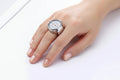 Silver Stainless Steel Quartz Ring Watch Fashion Hut Jewelry
