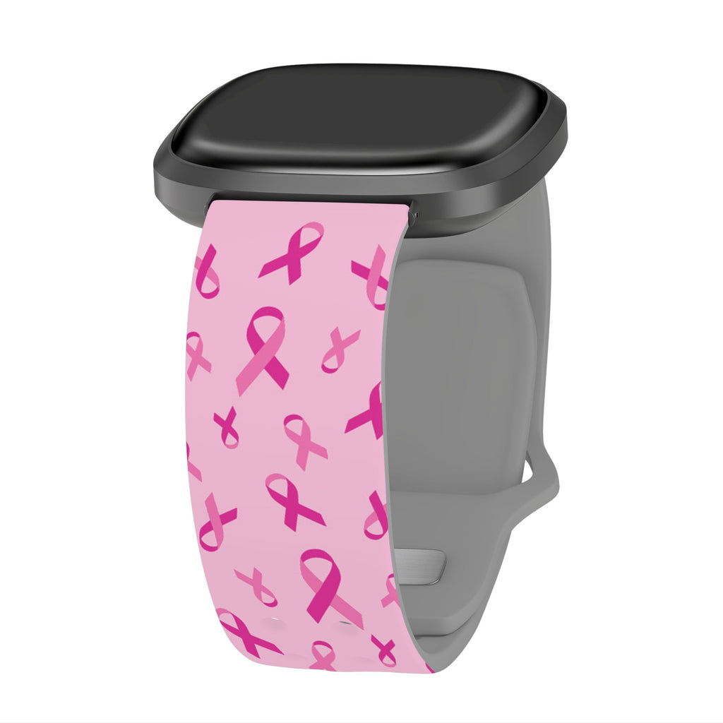 Breast Cancer Awareness HD Fitbit Versa 3 & Sense 1 Watch Band Affinity Bands