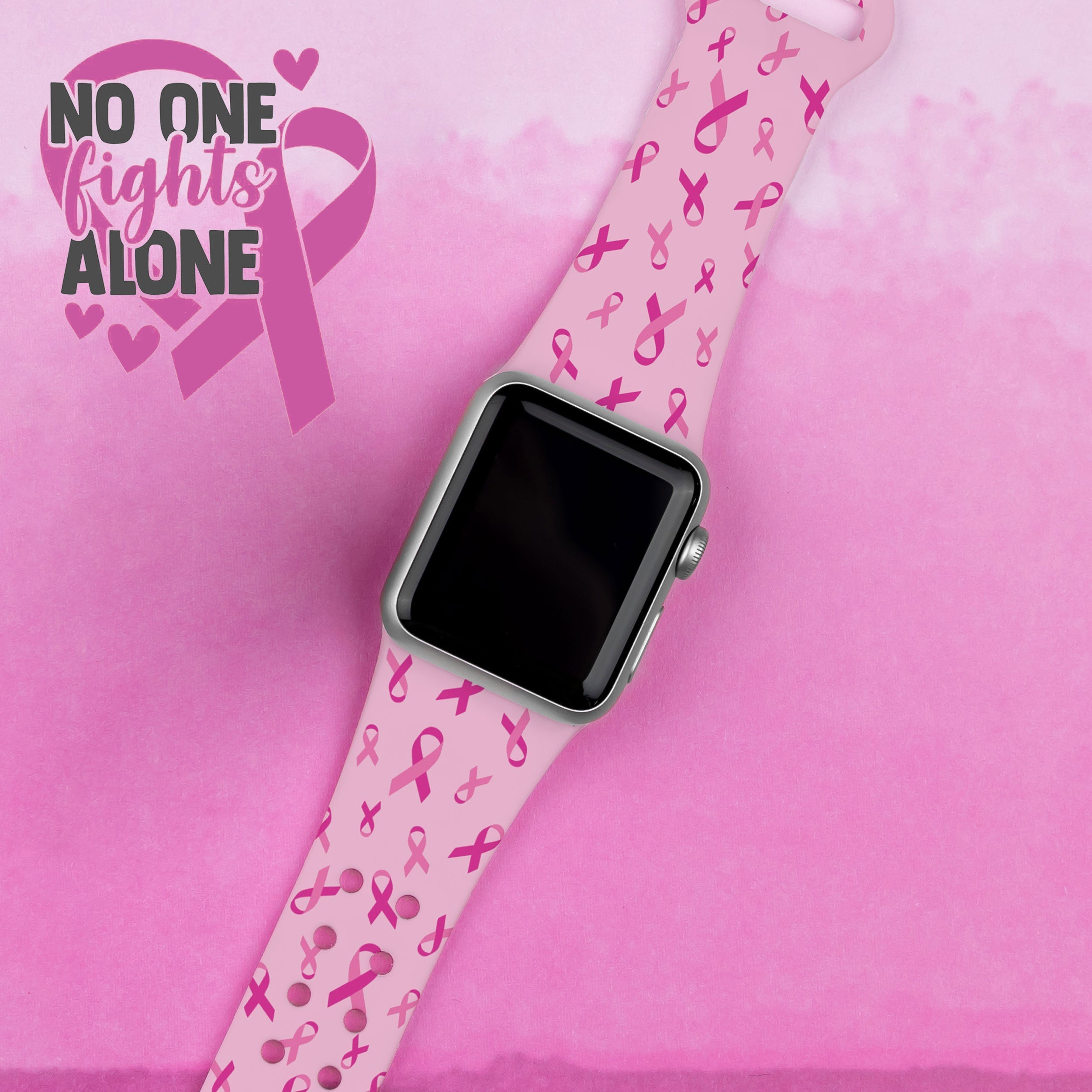 Breast Cancer Awareness HD Apple Watch Band Affinity Bands