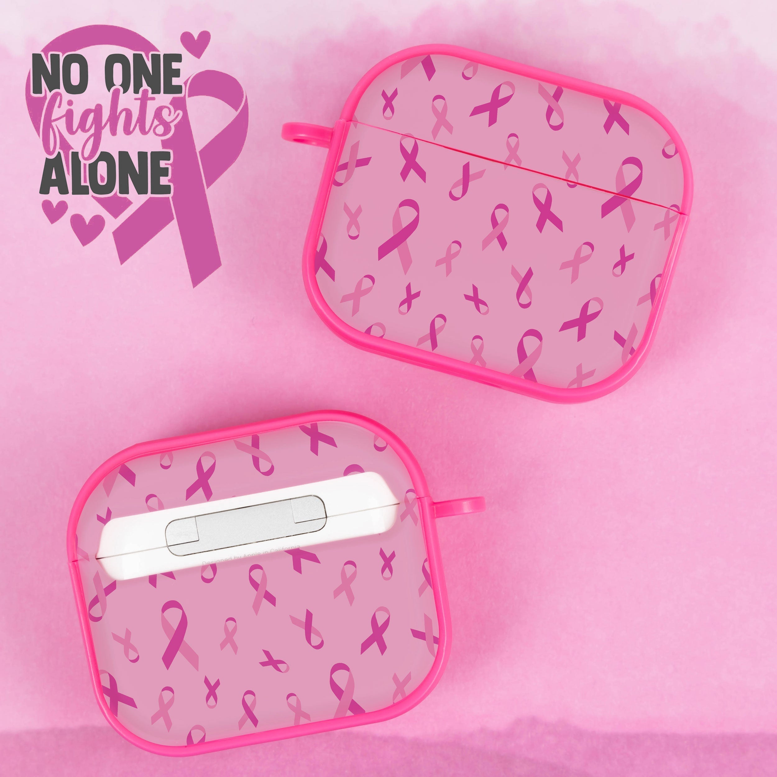 Breast Cancer Awareness HDX Apple AirPods Gen 3 Case Cover Affinity Bands
