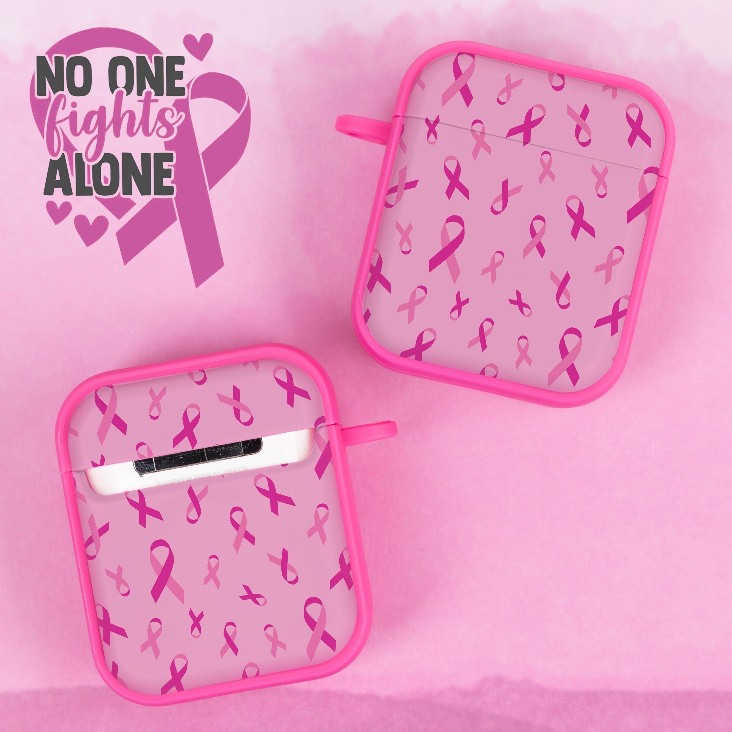Breast Cancer Awareness HDX Apple AirPods Gen 1 & 2 Case Cover Affinity Bands