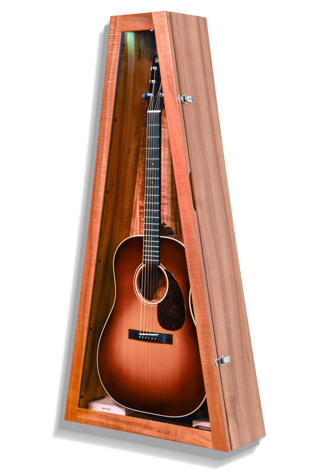 ClimaCase Triangle Humidor - Koa Acoustic Remedy Cases