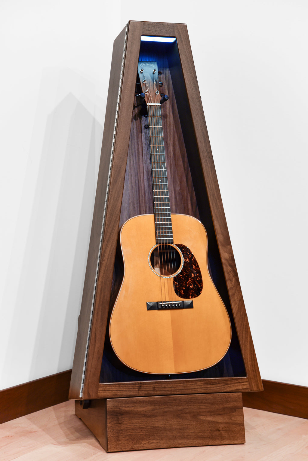 ClimaStand Triangle Humidor with Base - Walnut Acoustic Remedy Cases