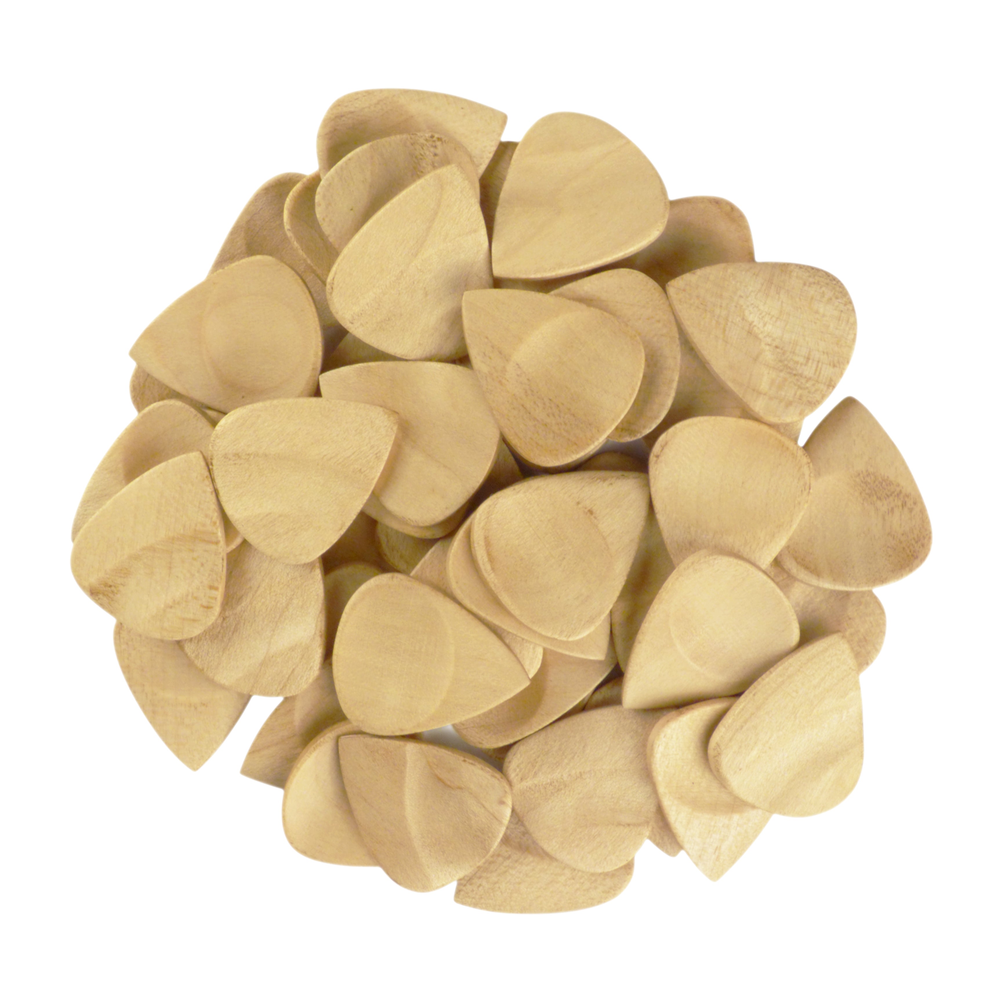 Maple Wood Guitar Or Bass Pick - 3.0 mm Ultra Heavy Gauge - 351 Groove Shape - Natural Finish Handmade Specialty Exotic Plectrum Exotic Plectrums