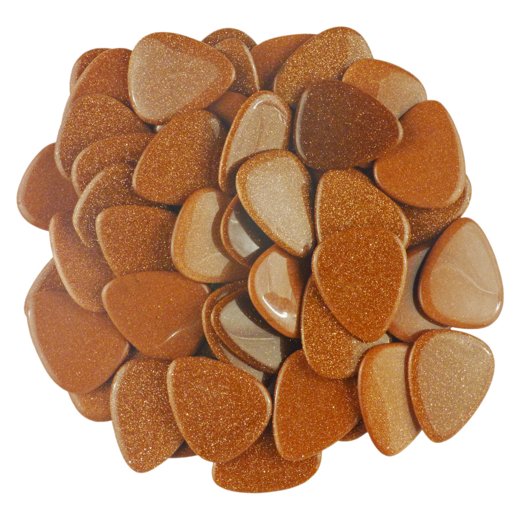 Brown Sandstone Stone Guitar Or Bass Pick - 3.0 mm Ultra Heavy Gauge - 351 Shape - Specialty Handmade Gemstone Exotic Plectrum Exotic Plectrums