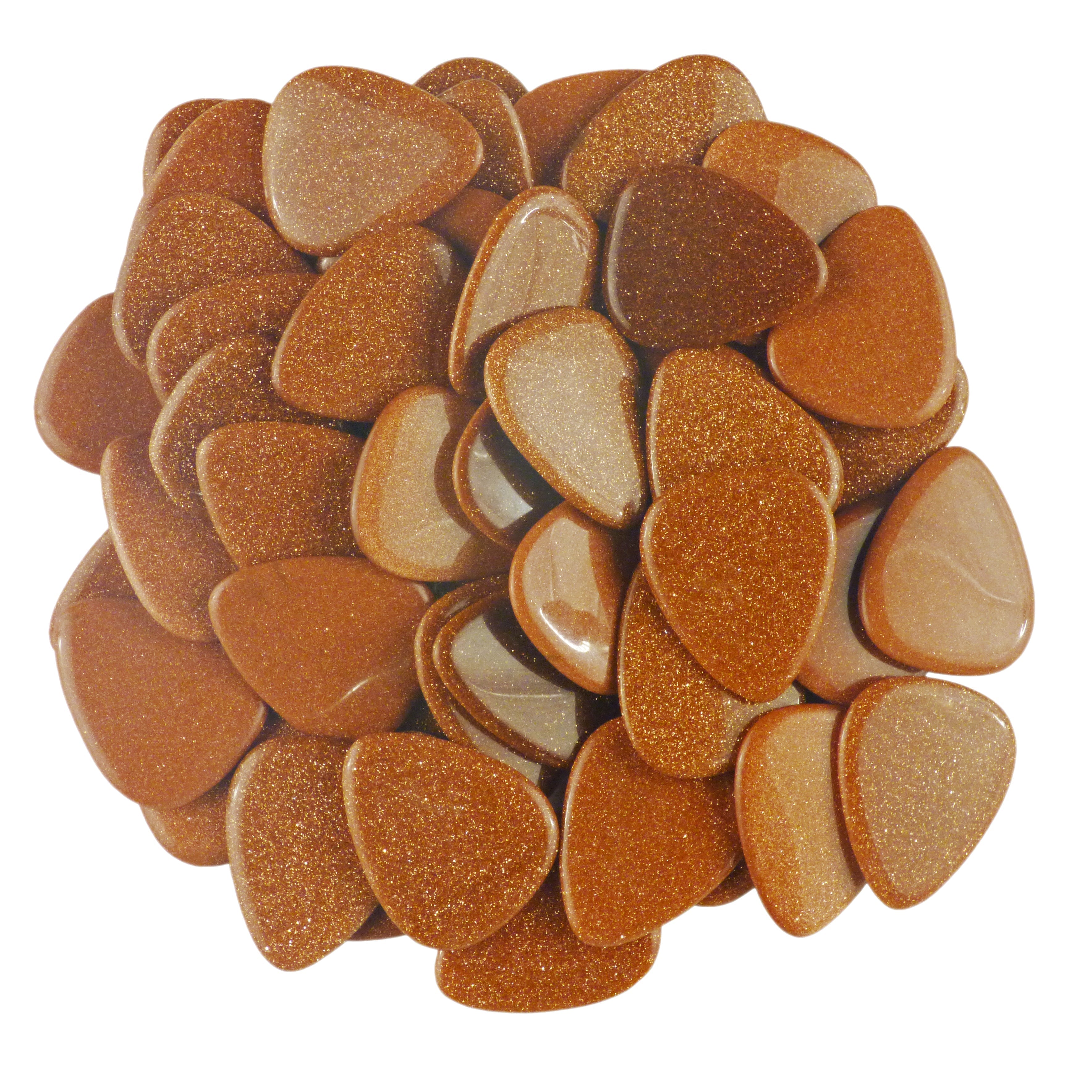 Brown Sandstone Stone Guitar Or Bass Pick - 3.0 mm Ultra Heavy Gauge - 351 Shape - Specialty Handmade Gemstone Exotic Plectrum Exotic Plectrums