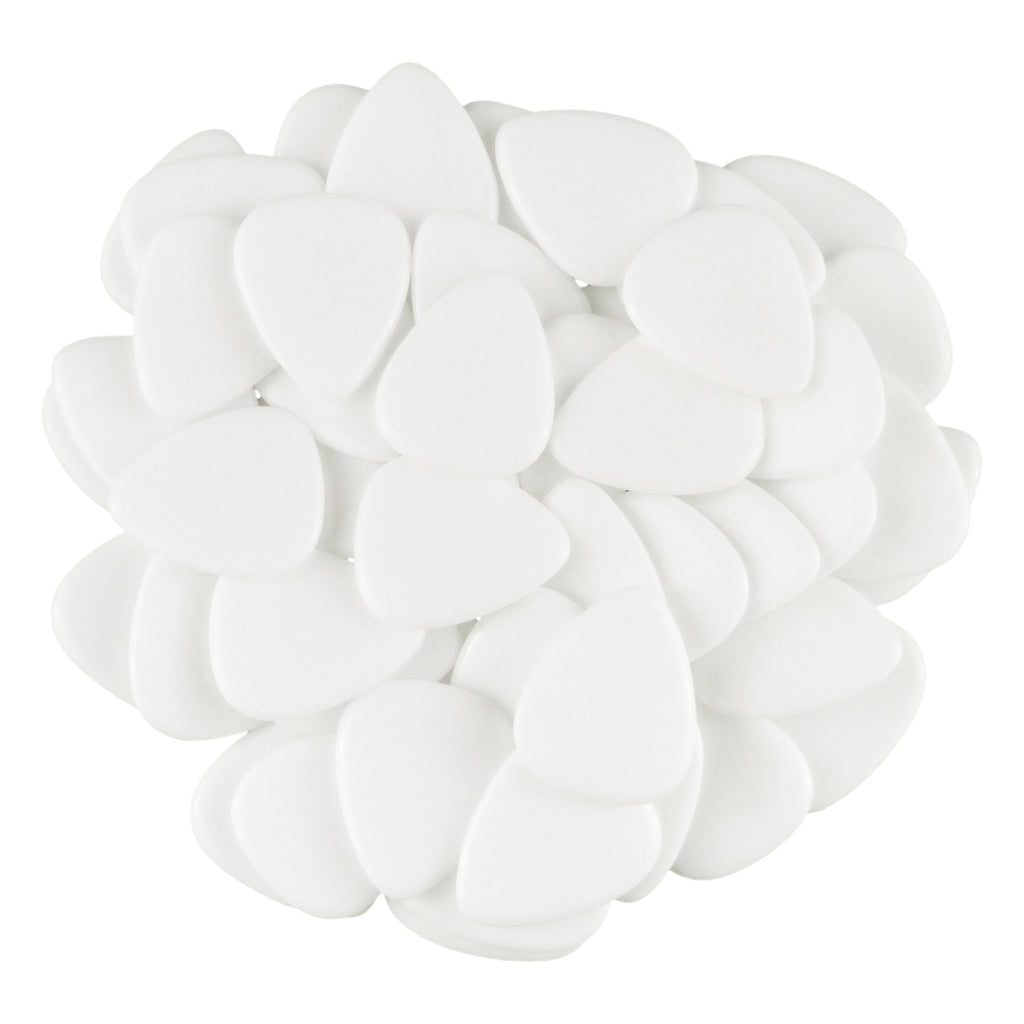White Agate Stone Guitar Or Bass Pick - 3.0 mm Ultra Heavy Gauge - 351 Shape - Specialty Handmade Gemstone Exotic Plectrum Exotic Plectrums