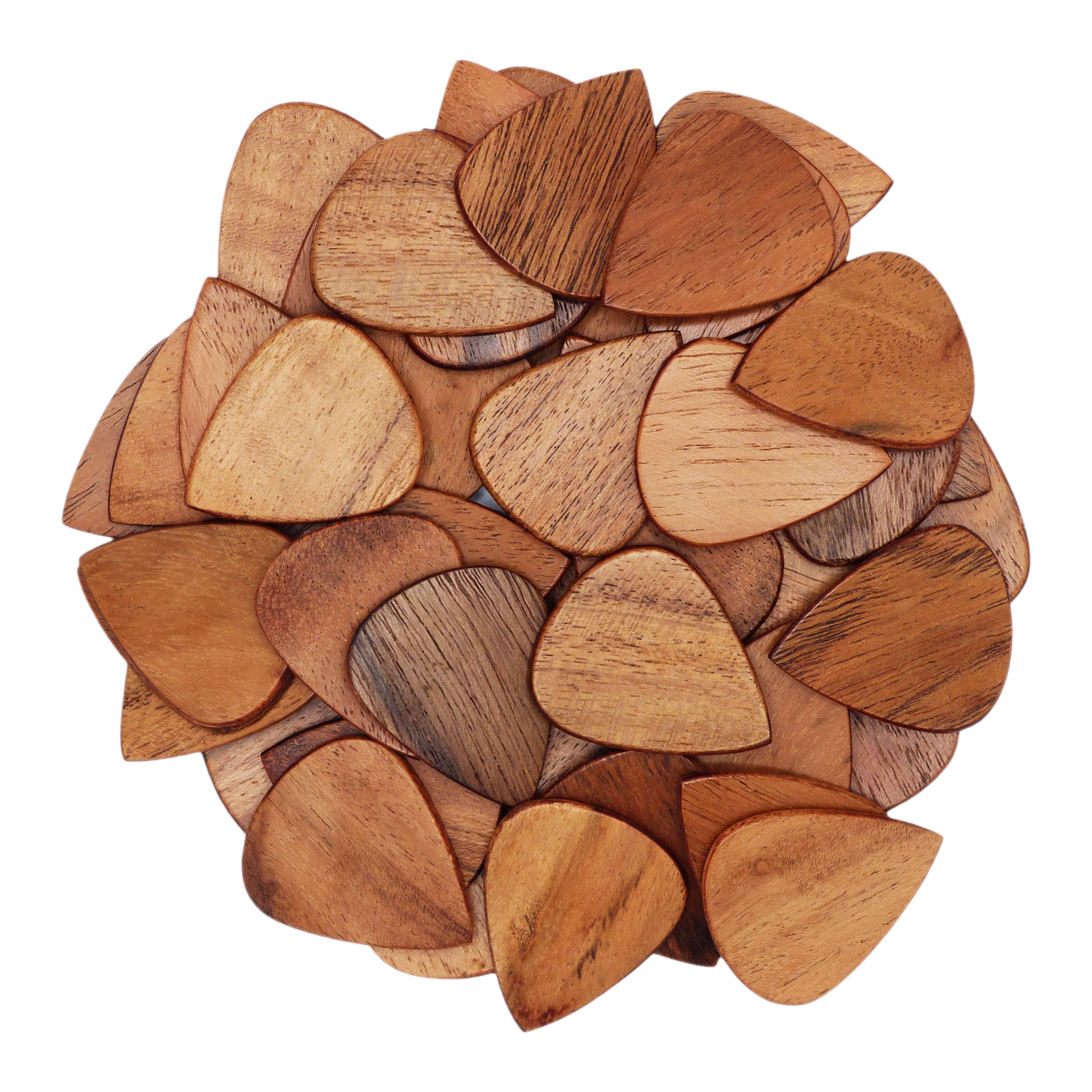 Acacia Wood Guitar Or Bass Pick - 1.5 mm Heavy Gauge - 351 Shape - Natural Finish Handmade Specialty Exotic Plectrum Exotic Plectrums