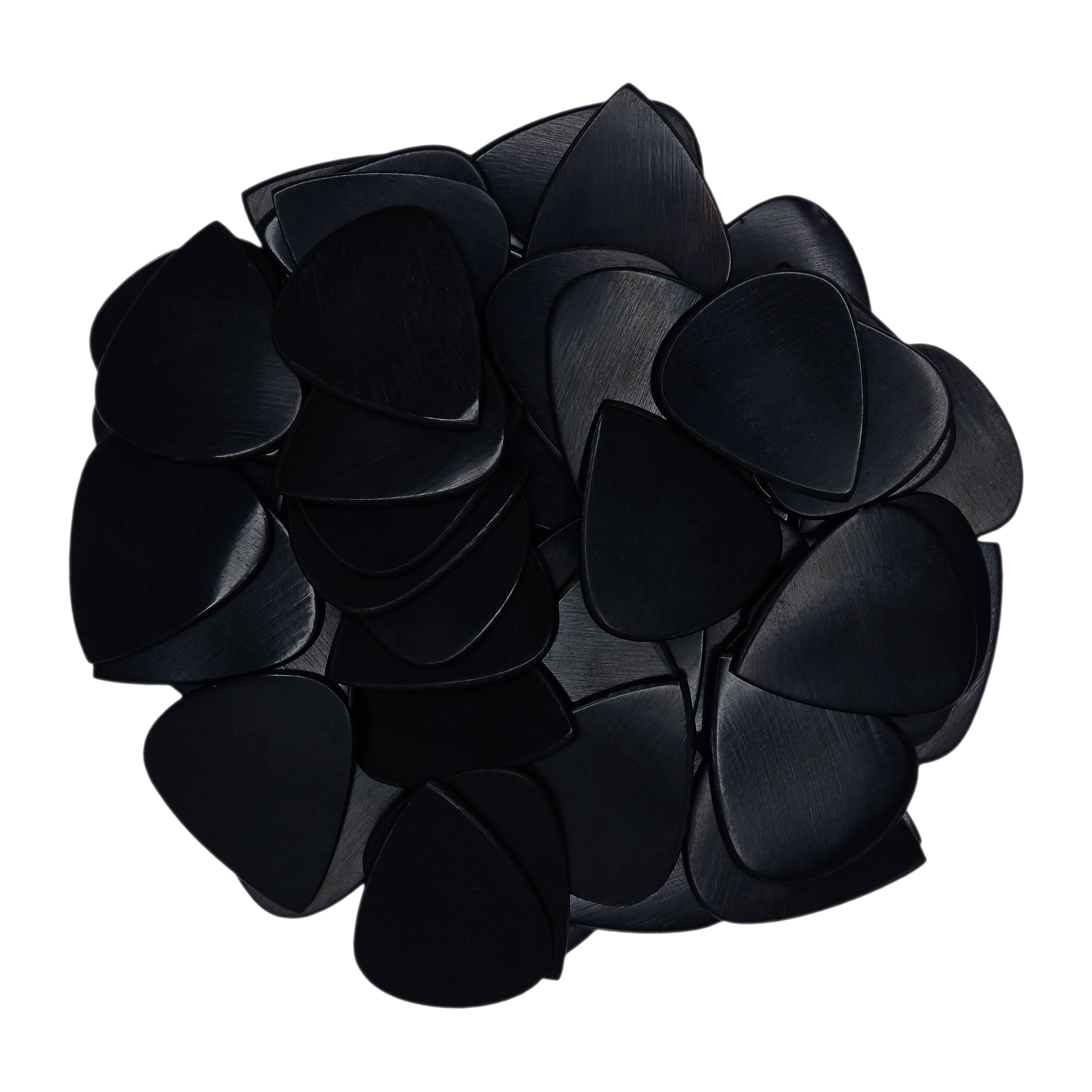 Black Buffalo Horn Guitar Or Bass Pick - 1.5 mm Heavy Gauge - 351 Shape - Natural Finish Handmade Specialty Exotic Plectrum Exotic Plectrums
