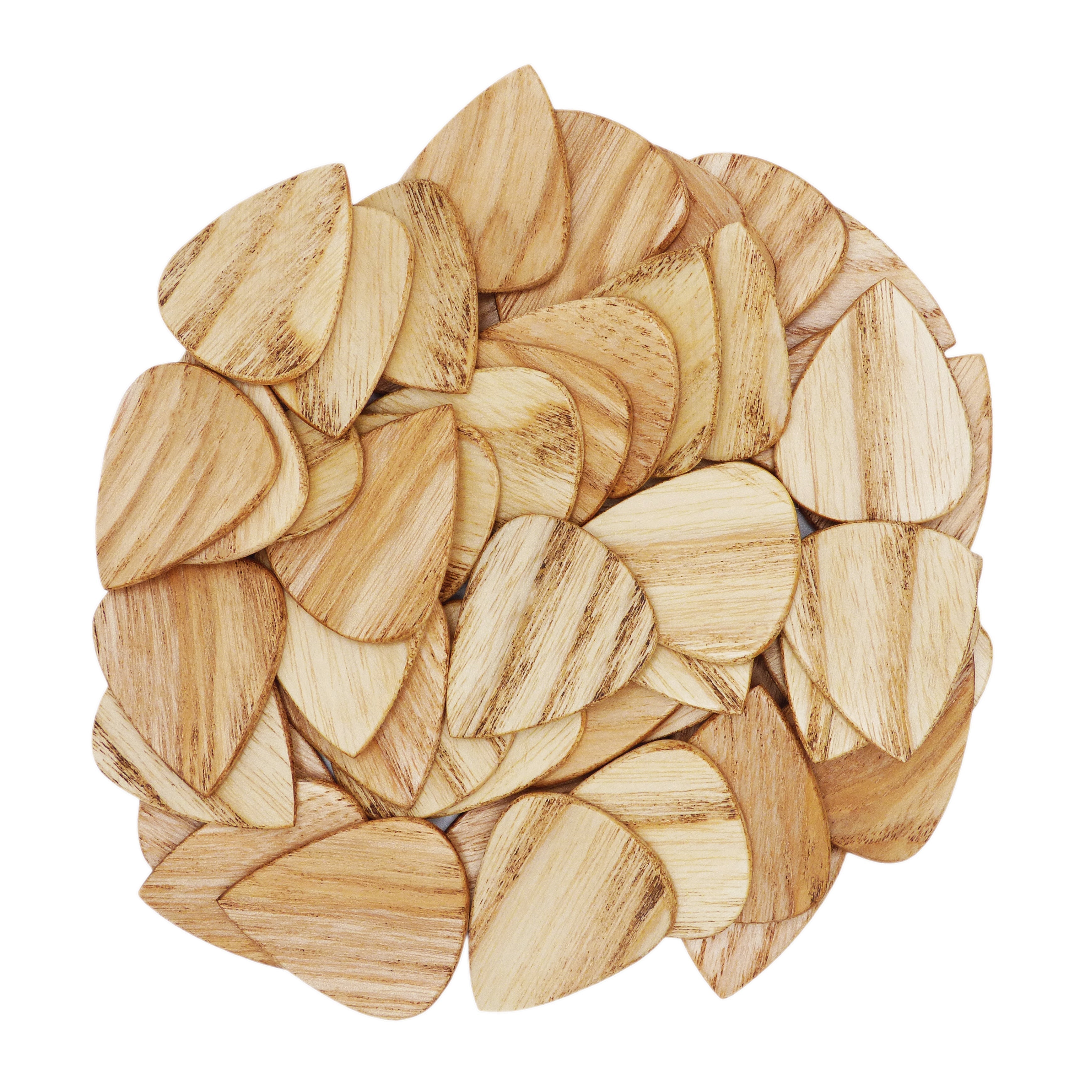 Ash Wood Guitar Or Bass Pick - 1.5 mm Heavy Gauge - 351 Shape - Natural Finish Handmade Specialty Exotic Plectrum Exotic Plectrums