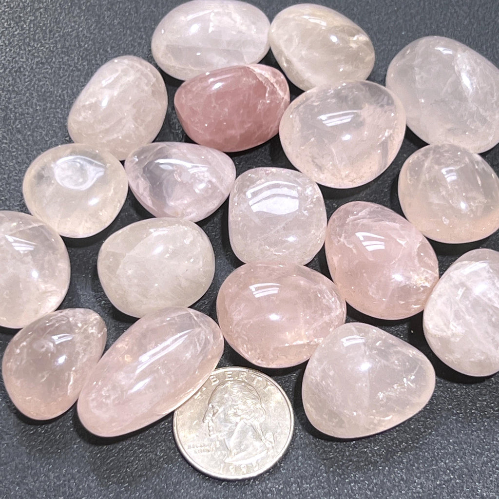Pink Rose Quartz Crystal Tumbled Stones (By The Piece or Pound) Wholesale Amazing Crystals