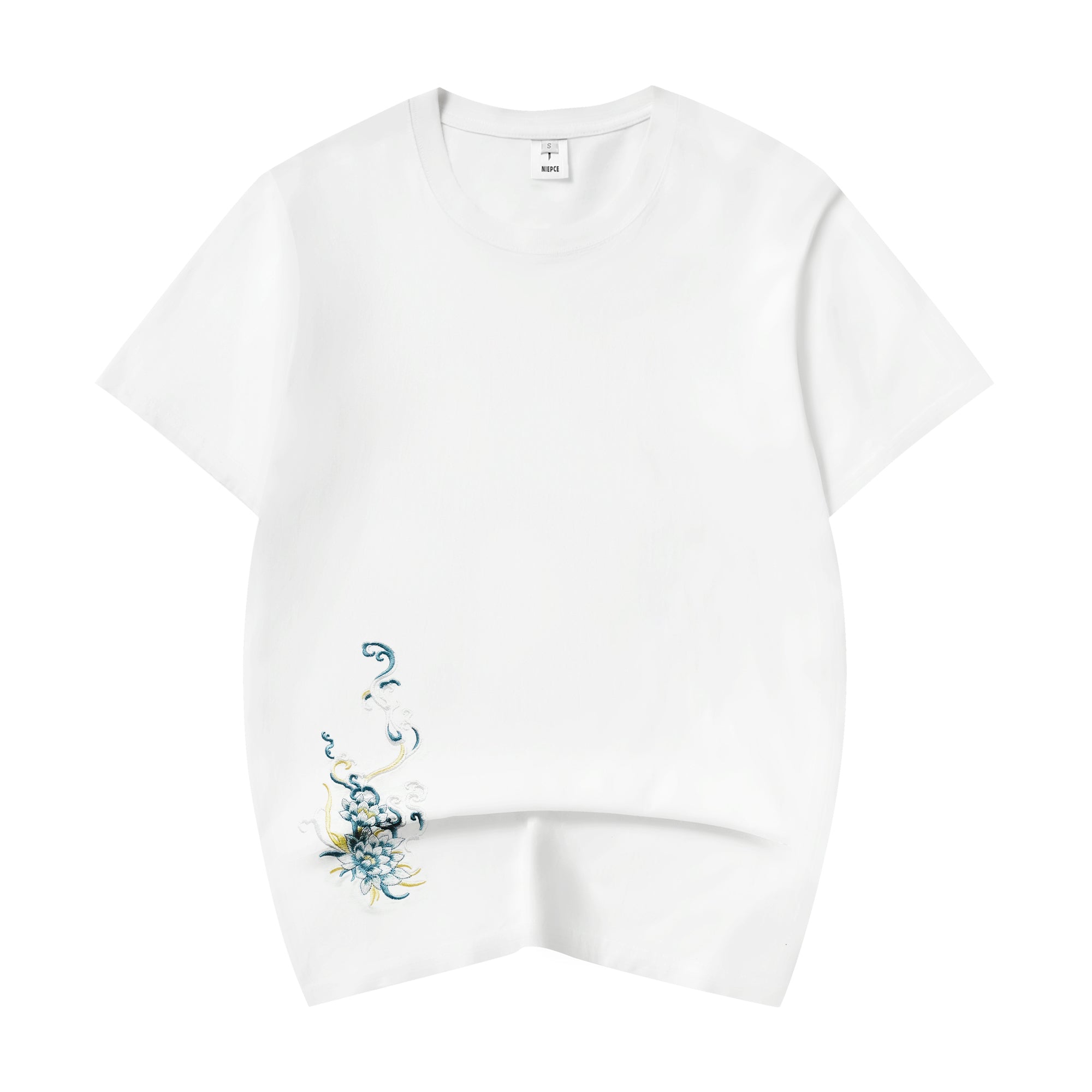 ET517 Blue Kirin Embroidered Tee Niepce