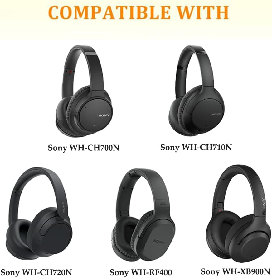 CS Cooling Gel Ear Pad Cushions for Sony Headphones WH-CH710N | CH700N | CH720N | XB900N | WH-RF400 CentralSound