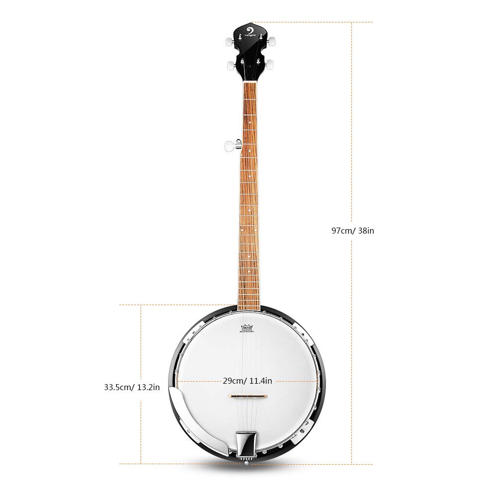 Vangoa Banjo 5 String Full Size Banjos Set with Resonator, Remo Head, Beginner Banjo Kit with Closed Back, Premium Accessories for Adults, Teenager MindFreakArtistry