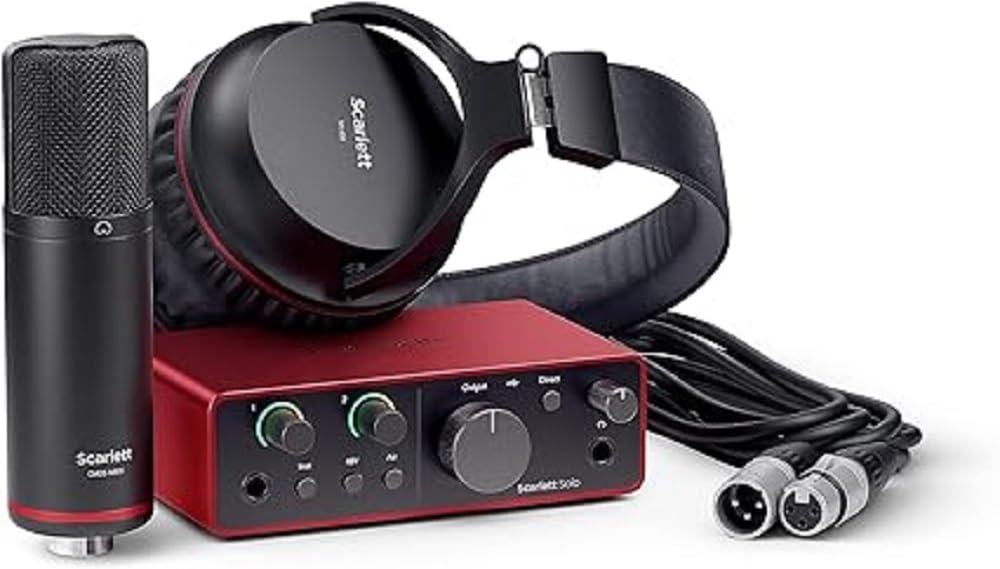 Focusrite Scarlett Solo 3rd Gen USB Audio Interface for Guitarists, Vocalists, Podcasters or Producers to record and playback studio quality sound MindFreakArtistry