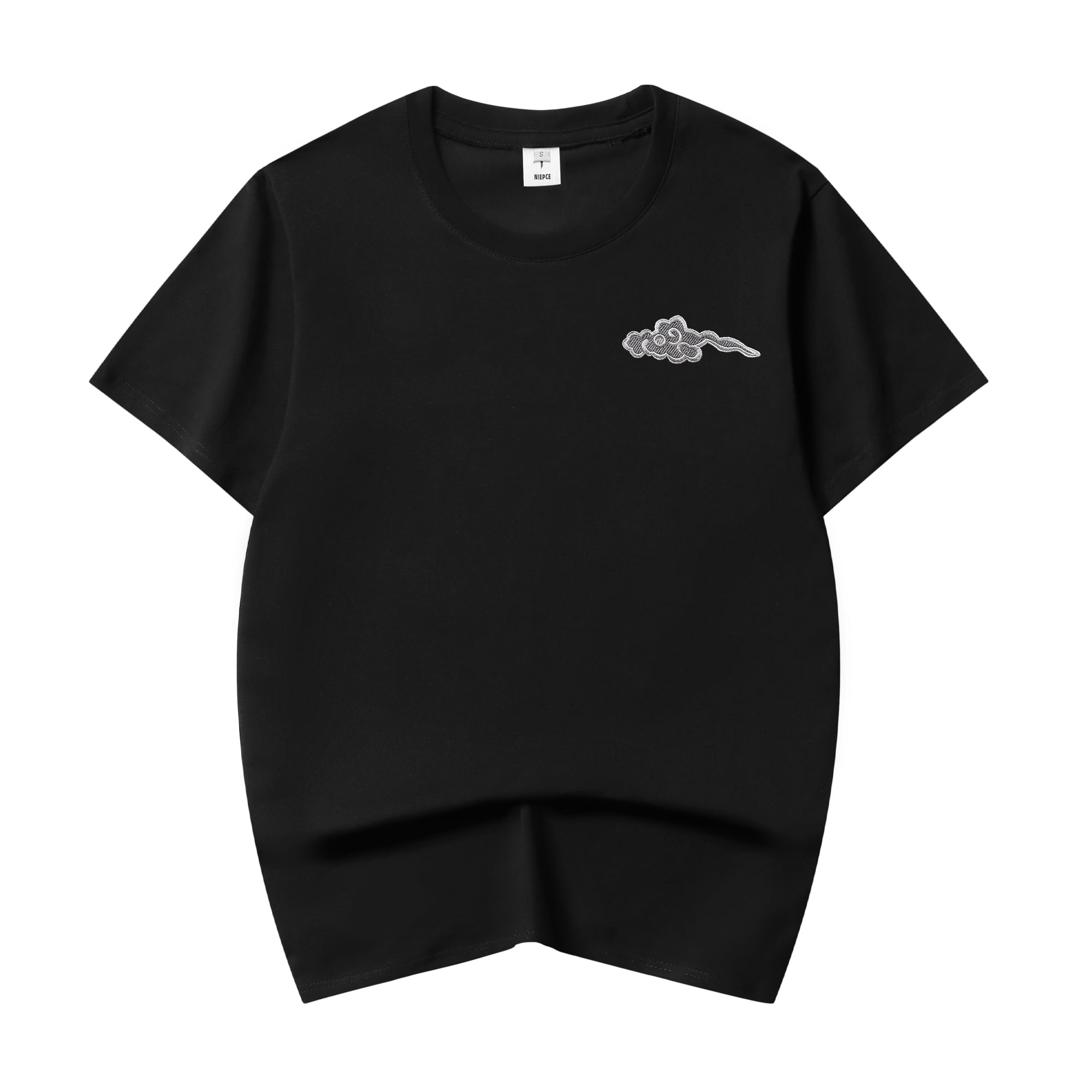ET521 Grey Dragon Embroidered Tee Niepce