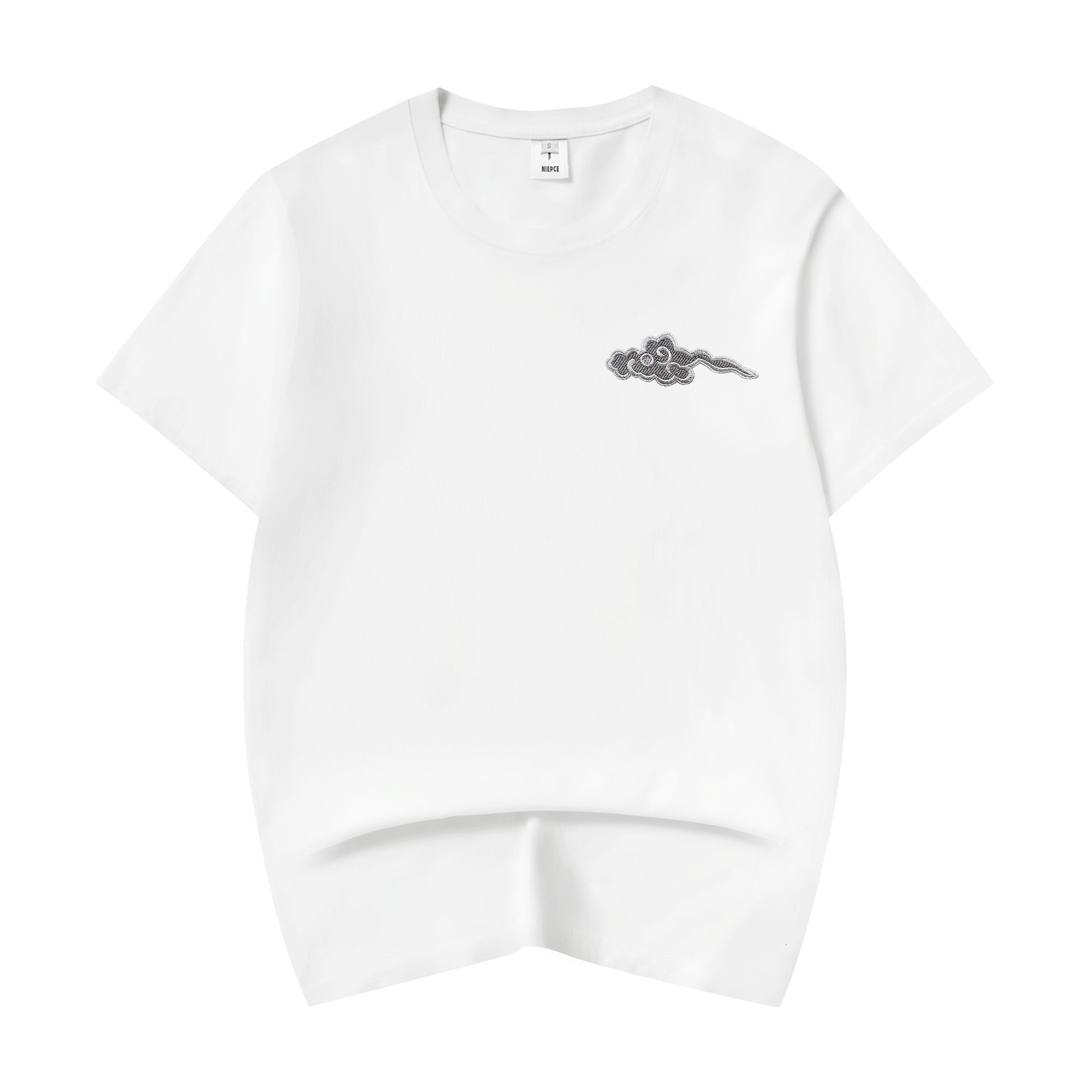 ET521 Grey Dragon Embroidered Tee Niepce