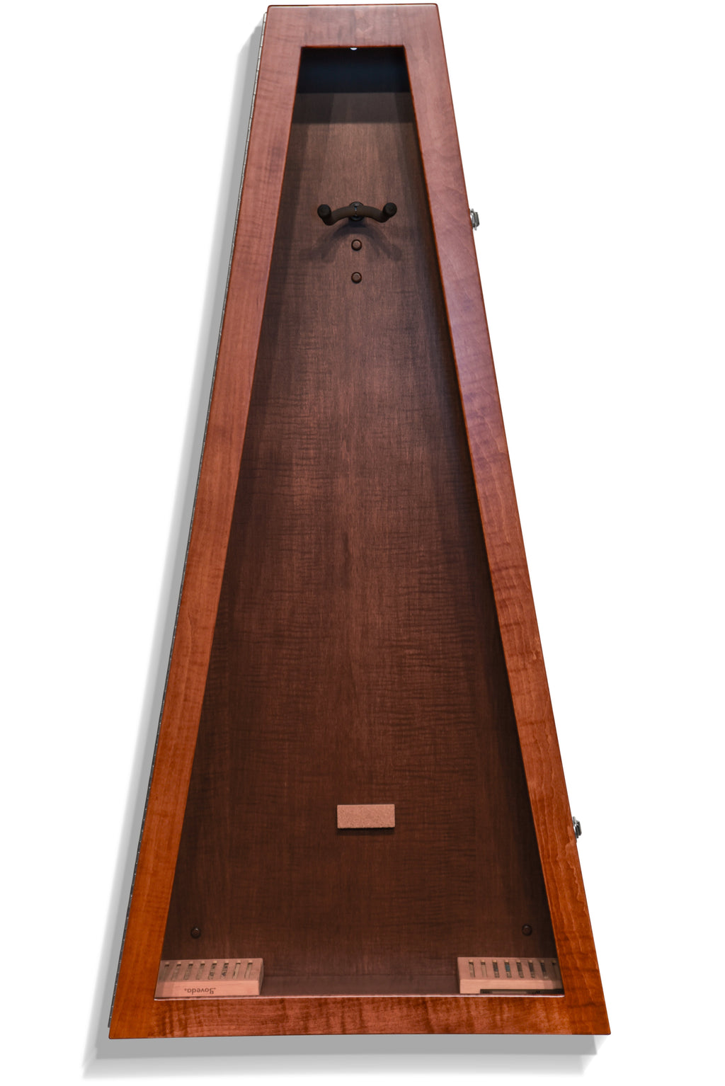 ClimaCase Triangle Humidor - Flamed Maple with Acres Stain Acoustic Remedy Cases