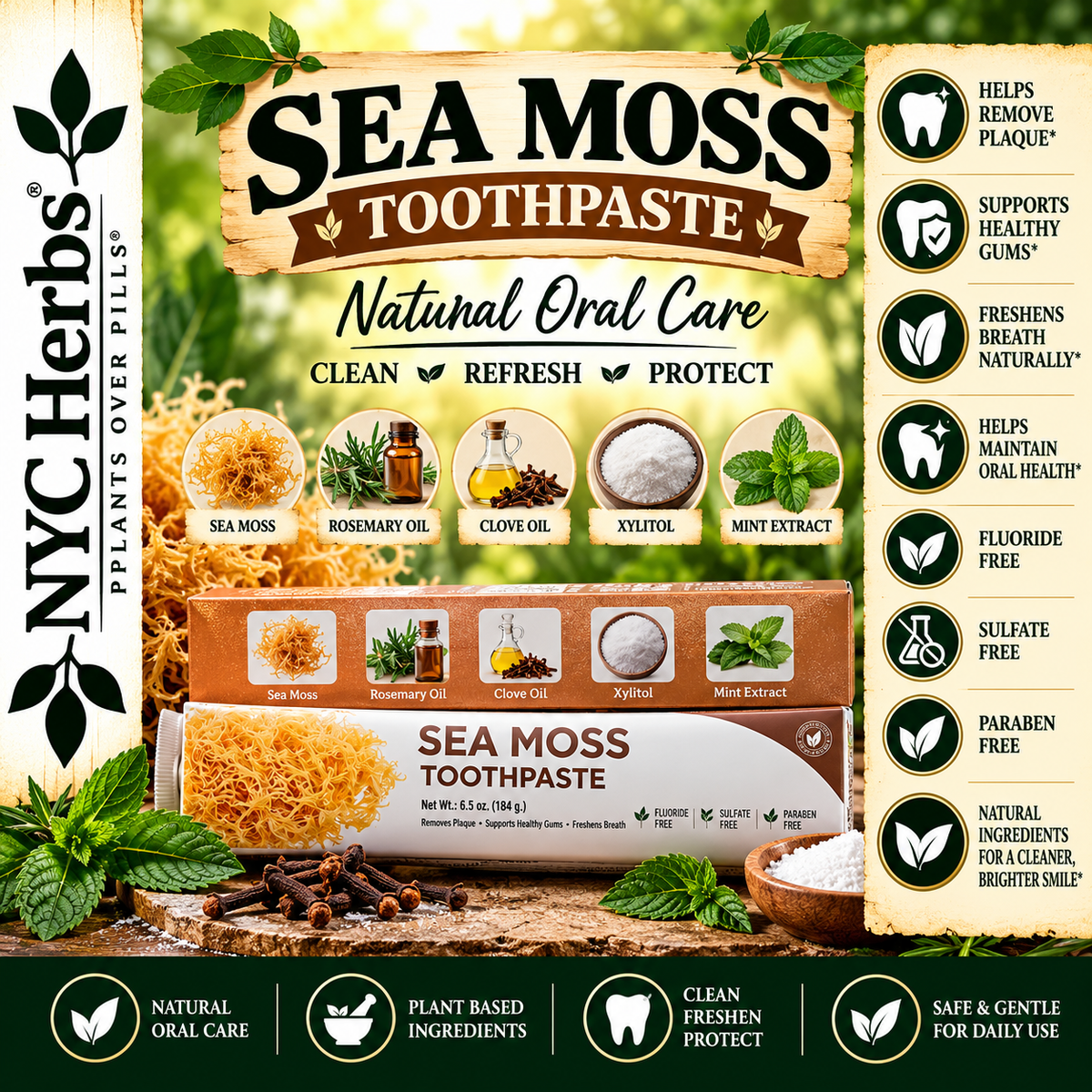 Toothpaste - Seamoss NYC Herbs®