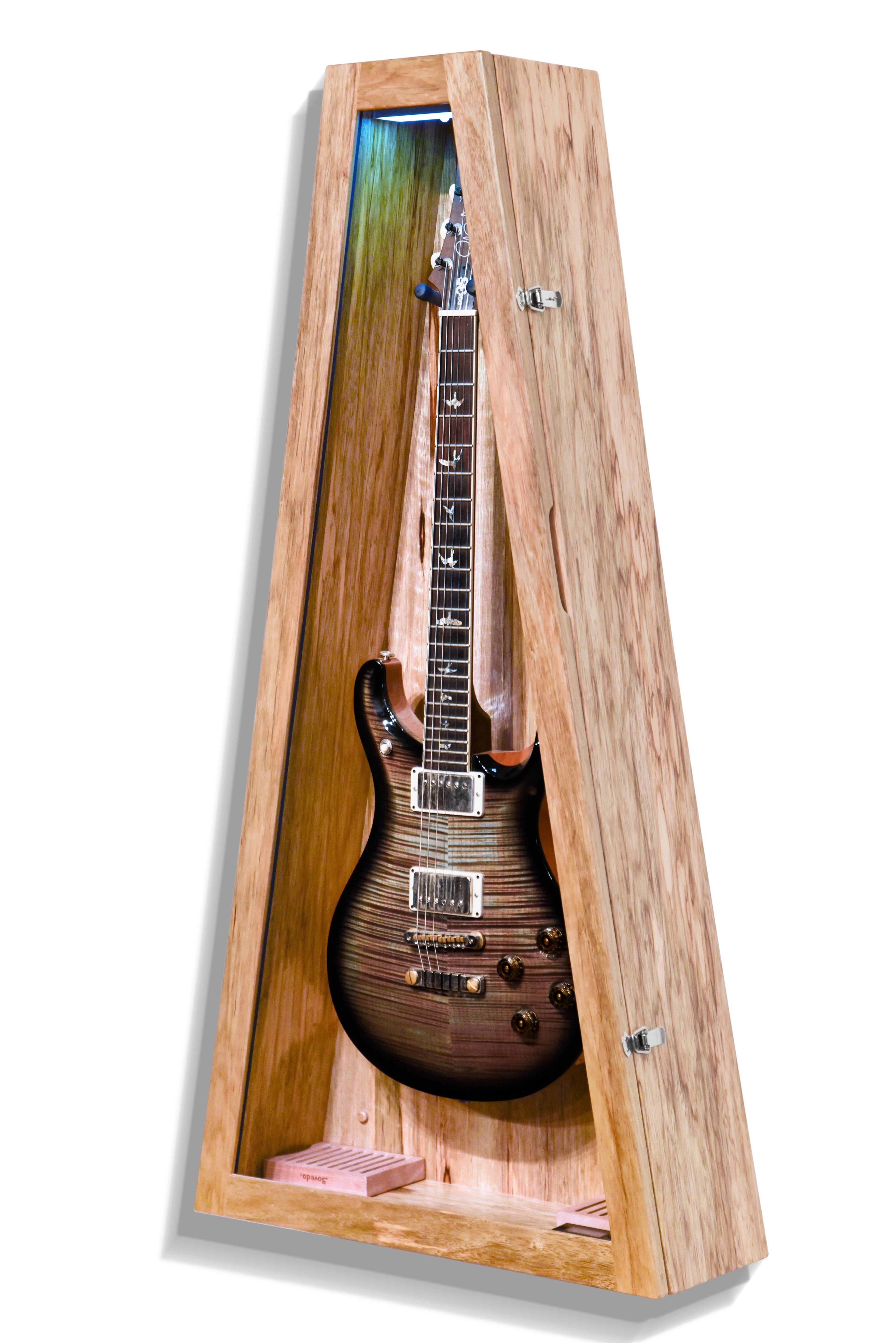ClimaCase Triangle Humidor - Black Limba Acoustic Remedy Cases