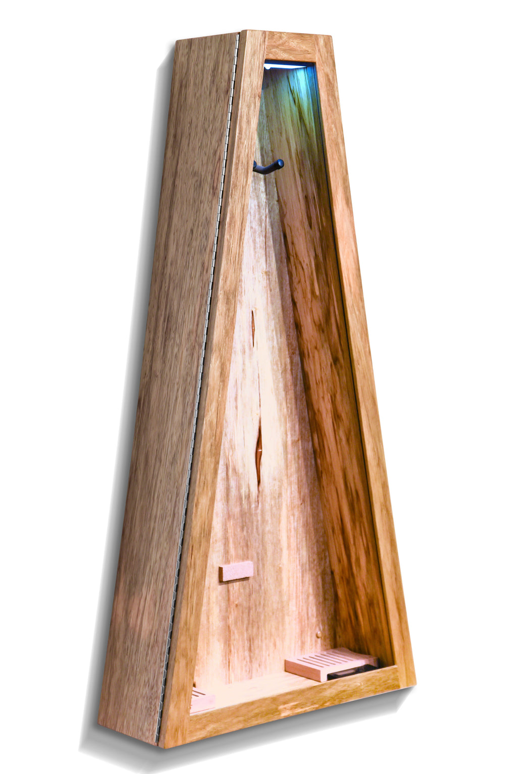 ClimaCase Triangle Humidor - Black Limba Acoustic Remedy Cases