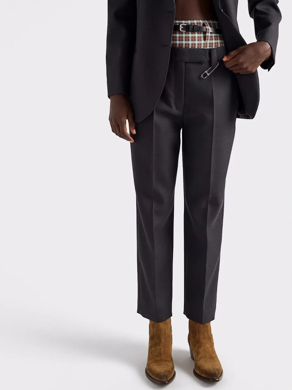 Prada Women Gabardine Straight Pants Luosophy