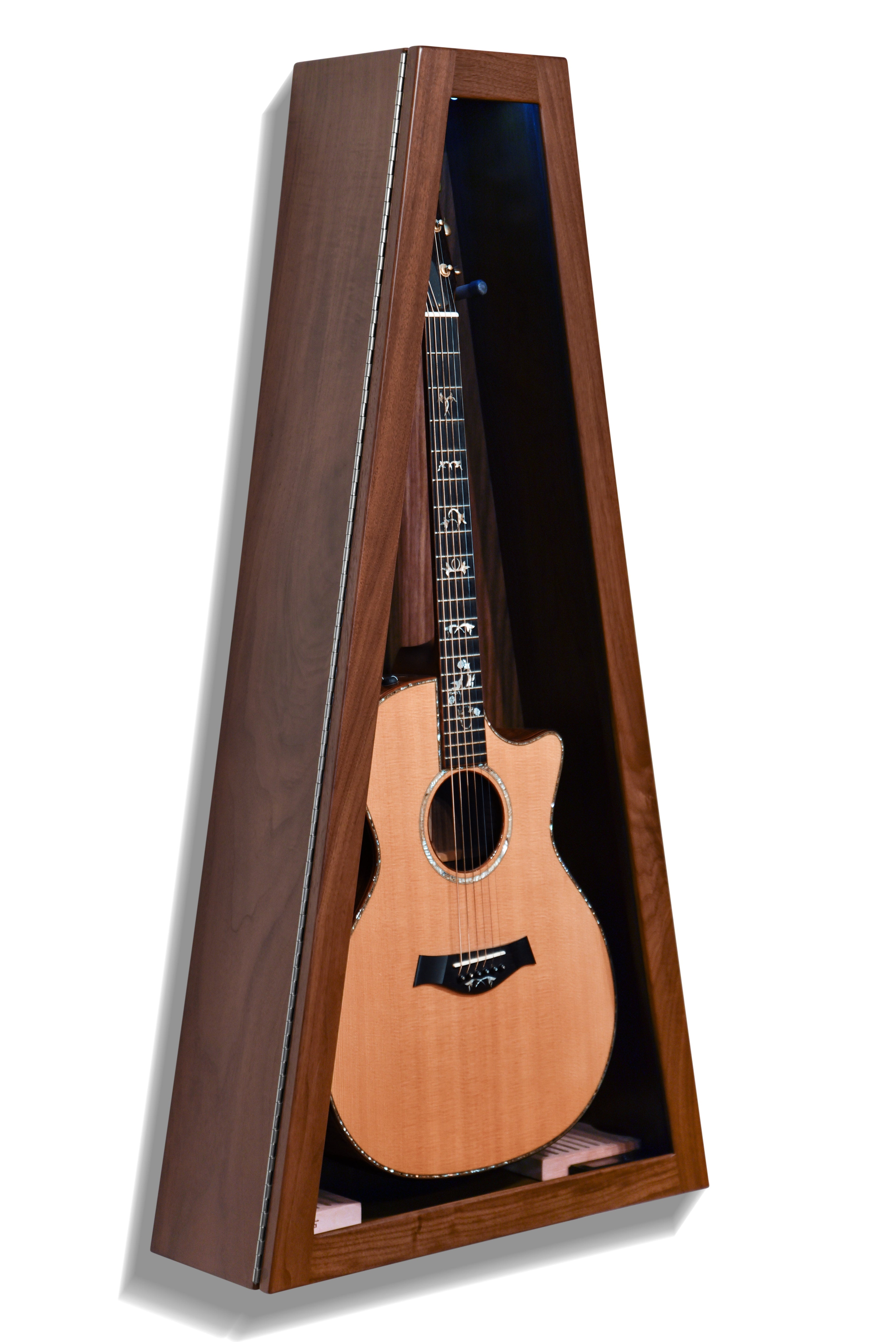ClimaCase Triangle Humidor - Walnut Acoustic Remedy Cases