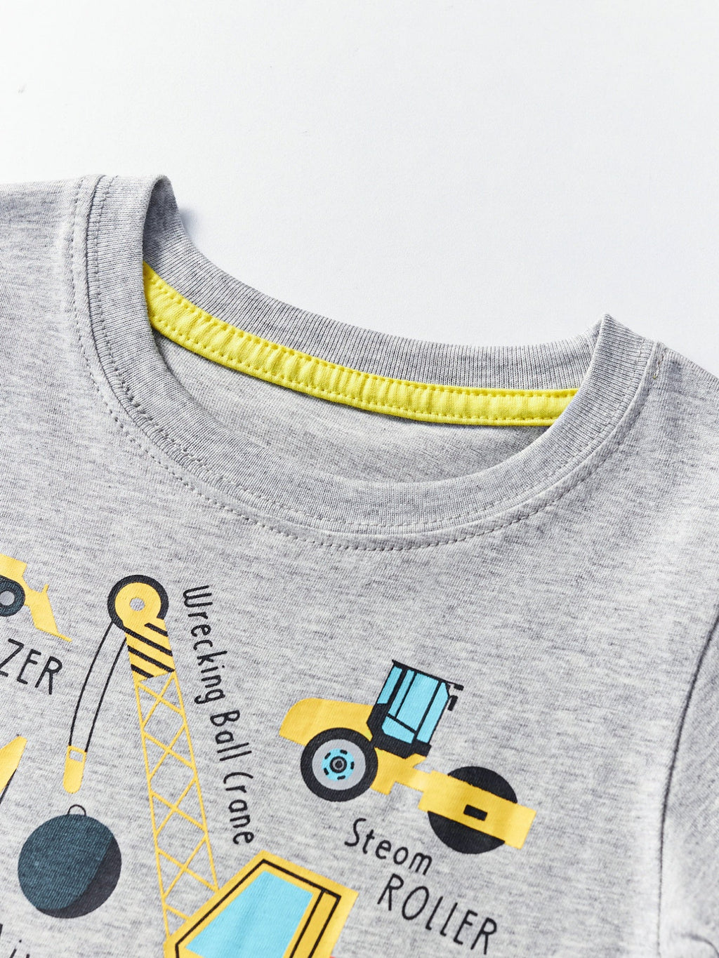 Toddler Boys and Boys Construction Vehicle Crew Neck Short Sleeve T-Shirt NicholesGifts