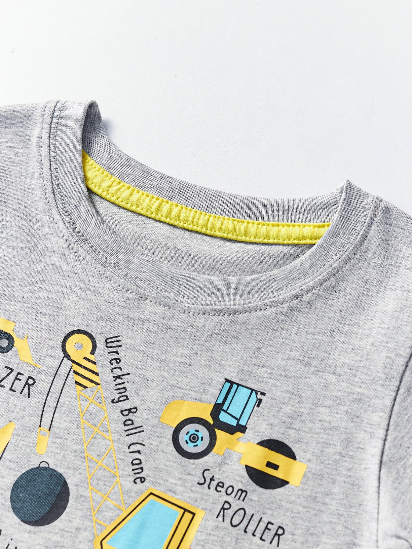 Toddler Boys and Boys Construction Vehicle Crew Neck Short Sleeve T-Shirt NicholesGifts