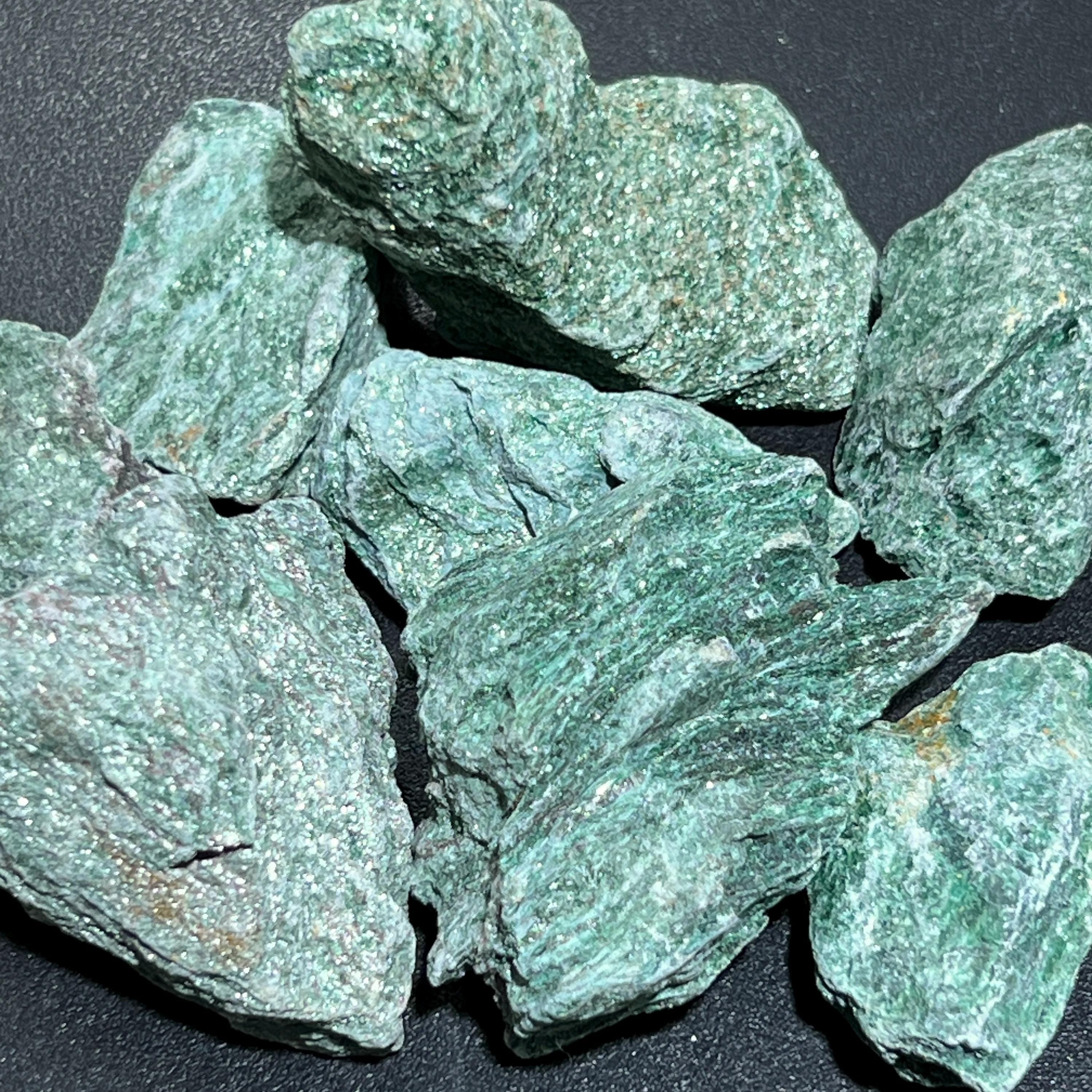 Green Fuchsite Rough Raw Stones (By The Piece or Pound) Wholesale Amazing Crystals