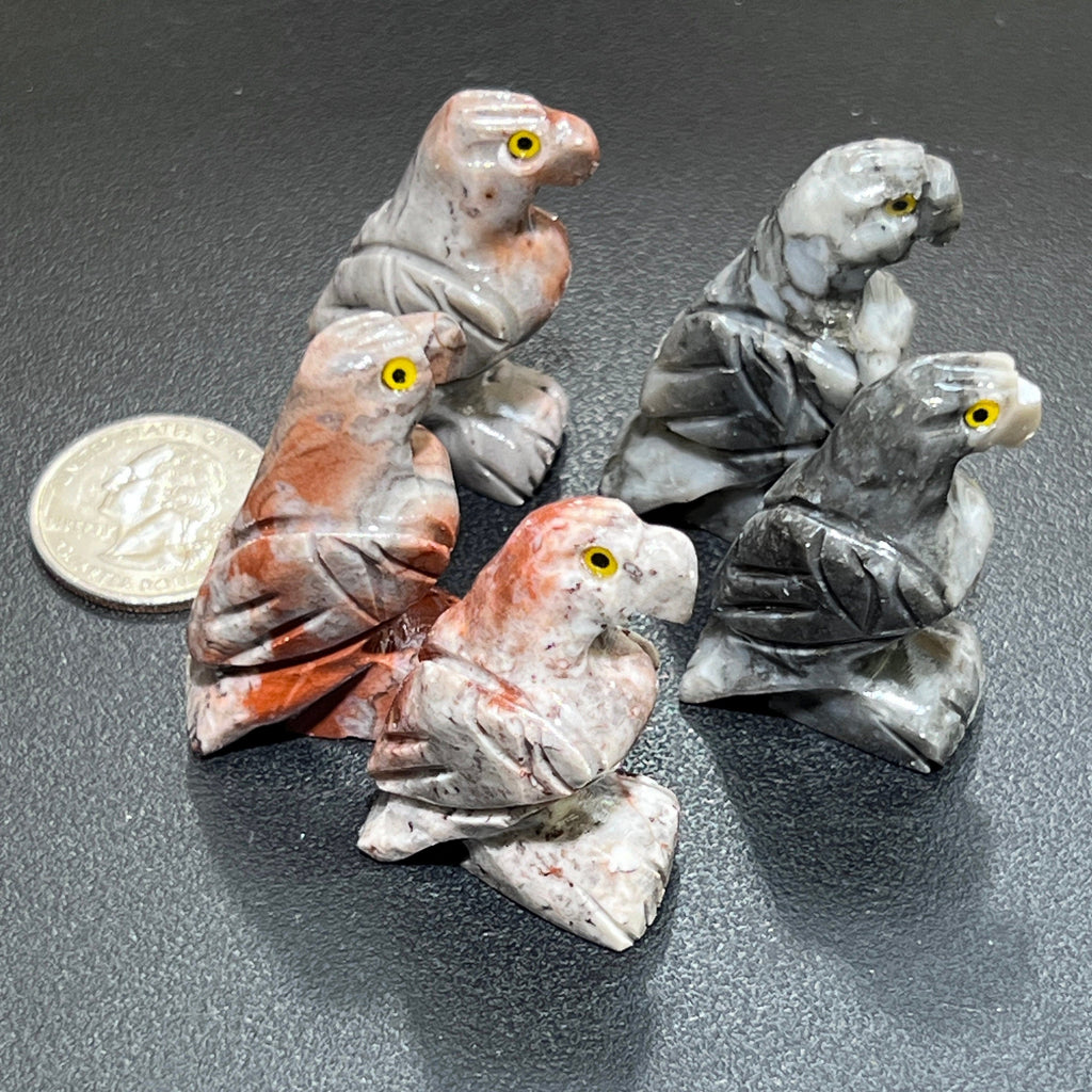 Small Soapstone Animals Carvings (Packs of 10) Wholesale Miniatures Amazing Crystals