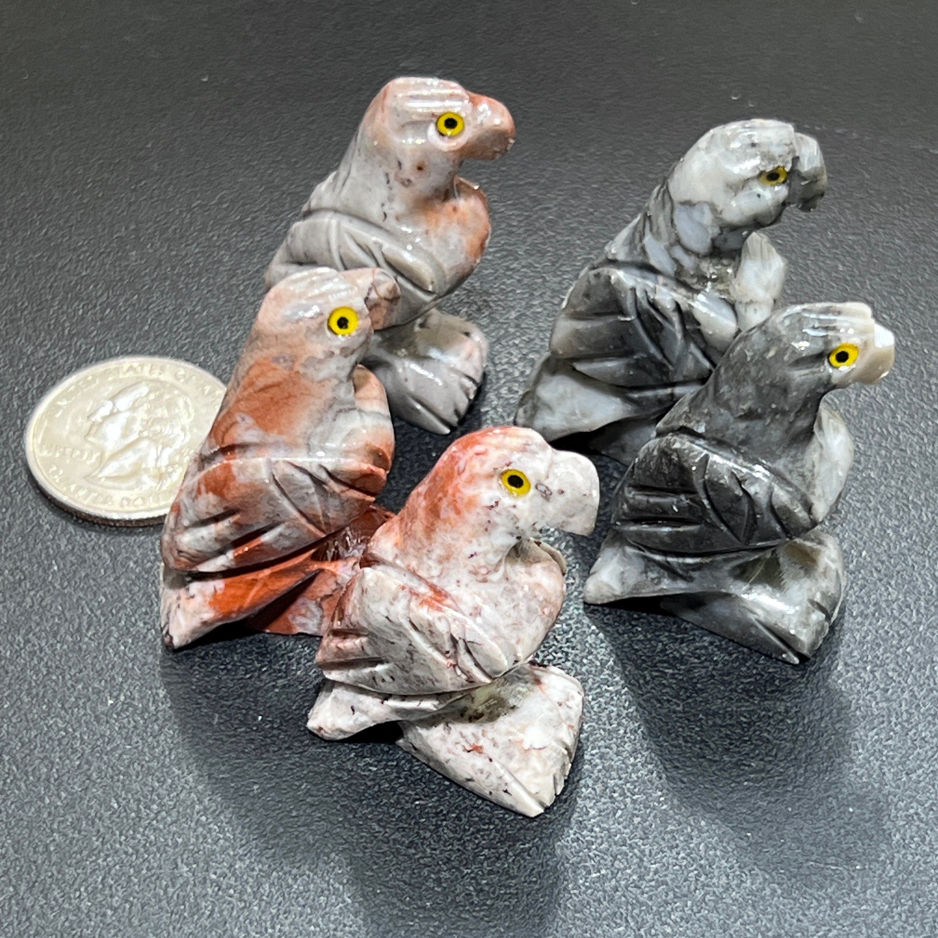 Small Soapstone Animals Carvings (Packs of 10) Wholesale Miniatures Amazing Crystals