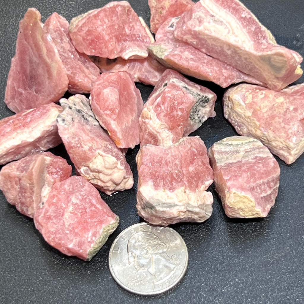 Pink Rhodochrosite Rough Raw (By The Piece Or Pound) Gemstone Supply Wholesale Lot Amazing Crystals