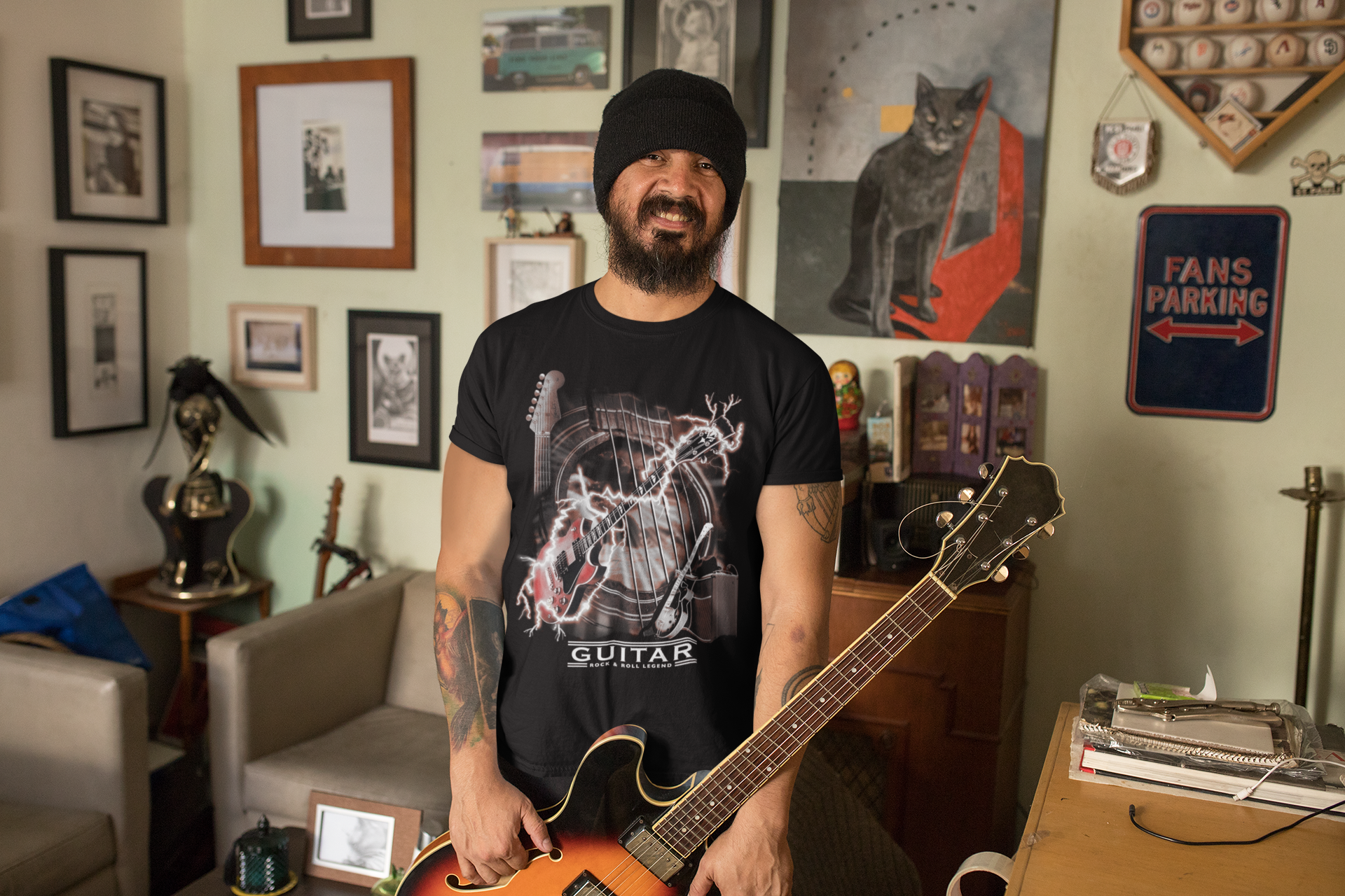 Guitar Lightning T-Shirt Taboo