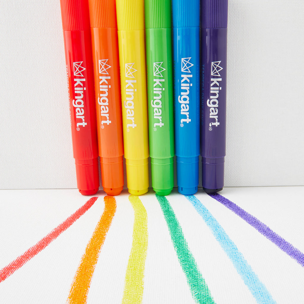 Tempera Paint Thin Sticks, 24 Colors KINGART