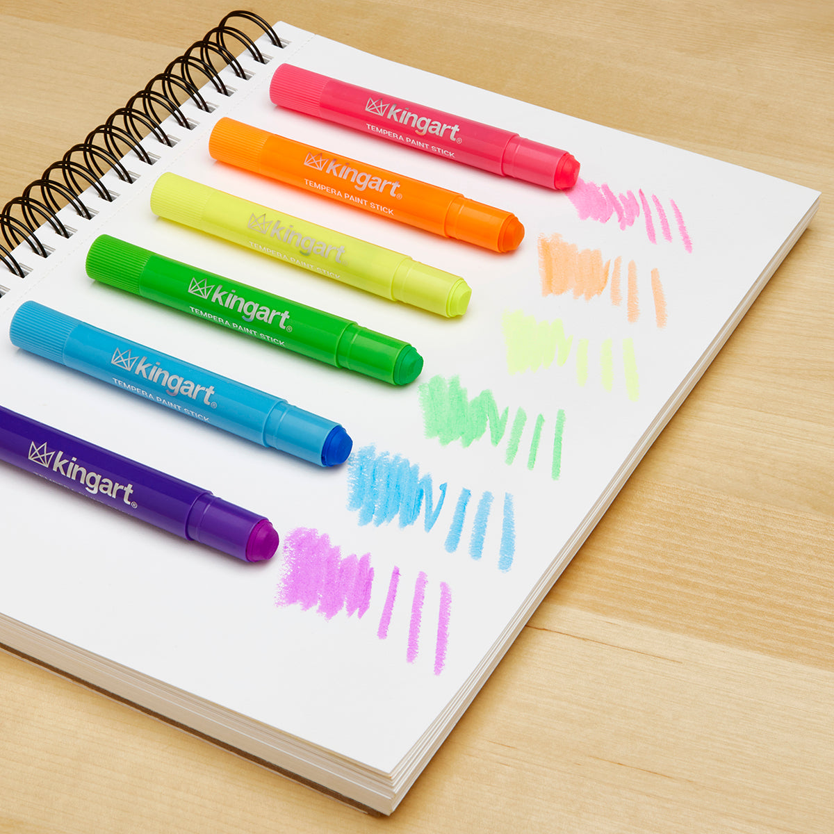 Tempera Paint Thin Sticks, 24 Colors KINGART