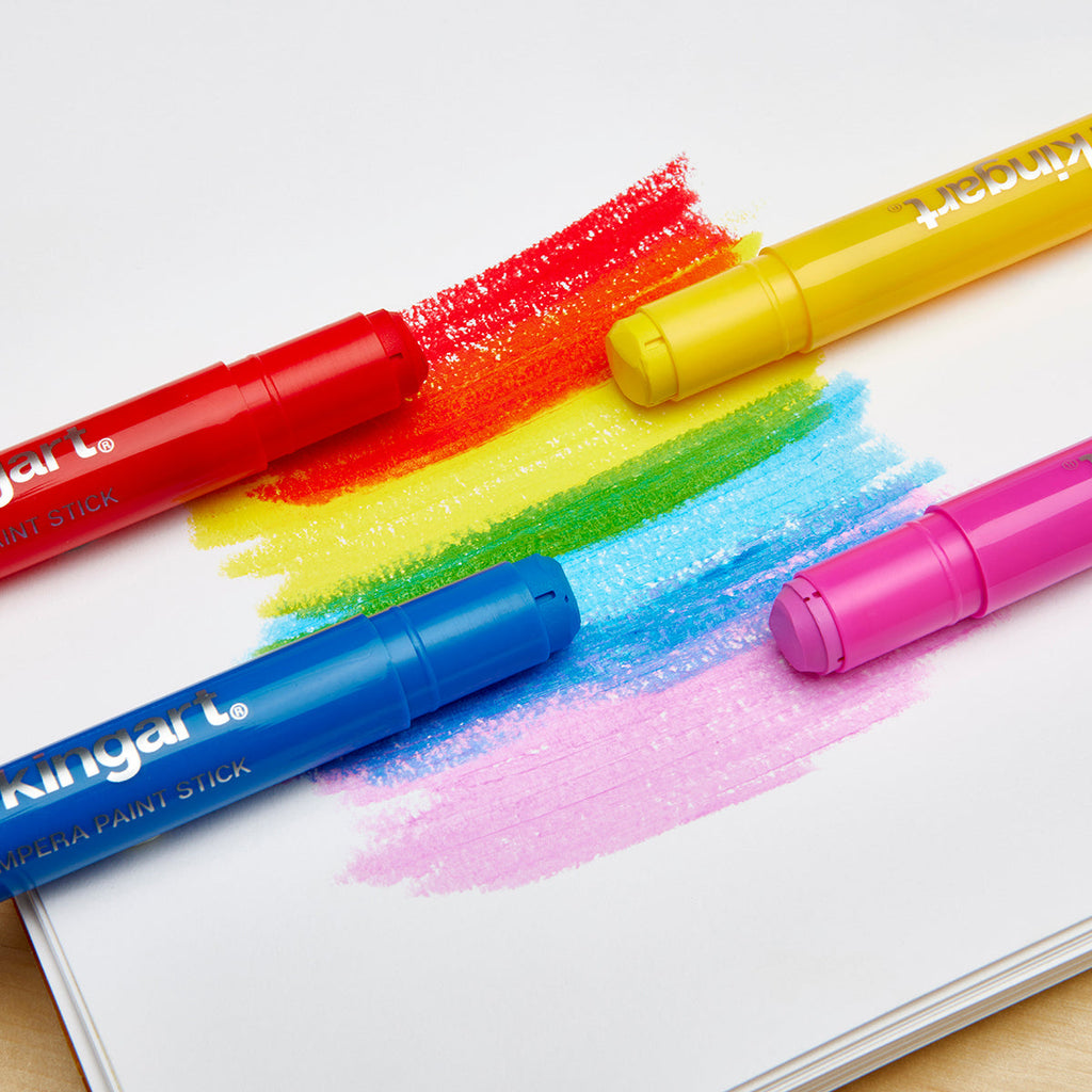 Tempera Paint Thin Sticks, 24 Colors KINGART