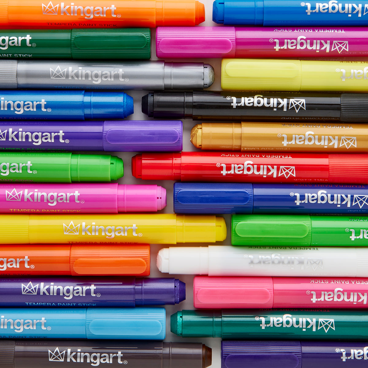 Tempera Paint Thin Sticks, 24 Colors KINGART