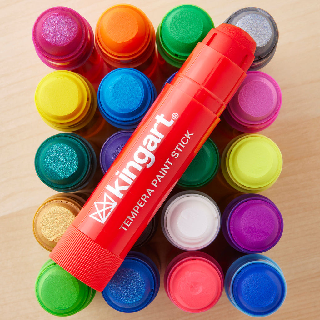 Tempera Paint Sticks – 24 Colors KINGART