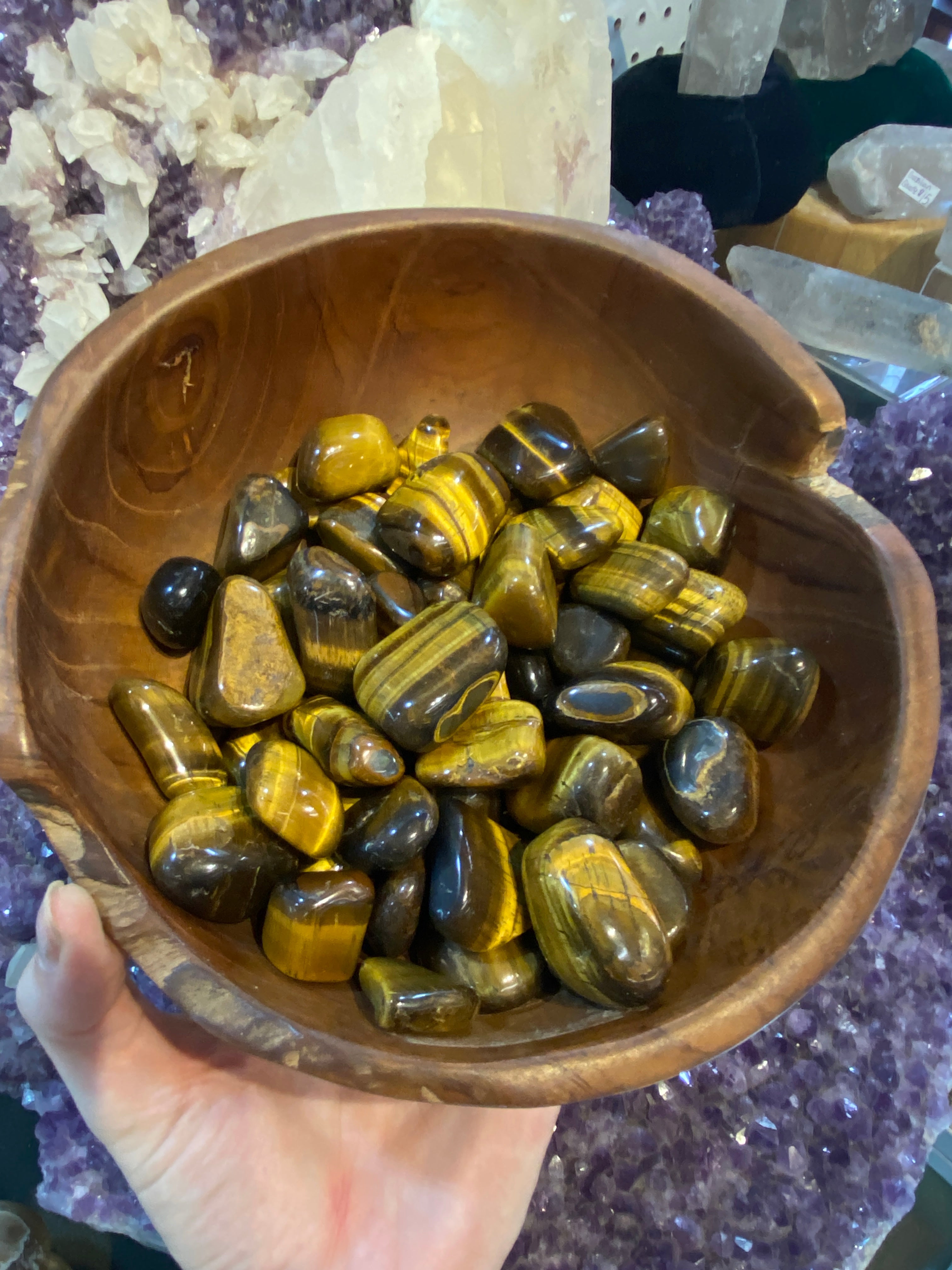 Tigers Eye Tumbled Stone Curious Muse Crystals