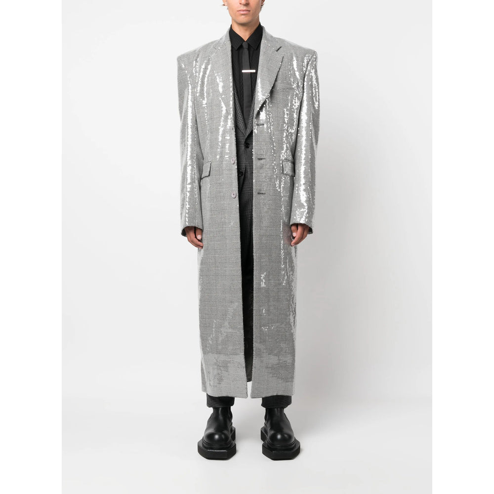 Vetements Black Coats - Single Breasted Coats Men Luosophy