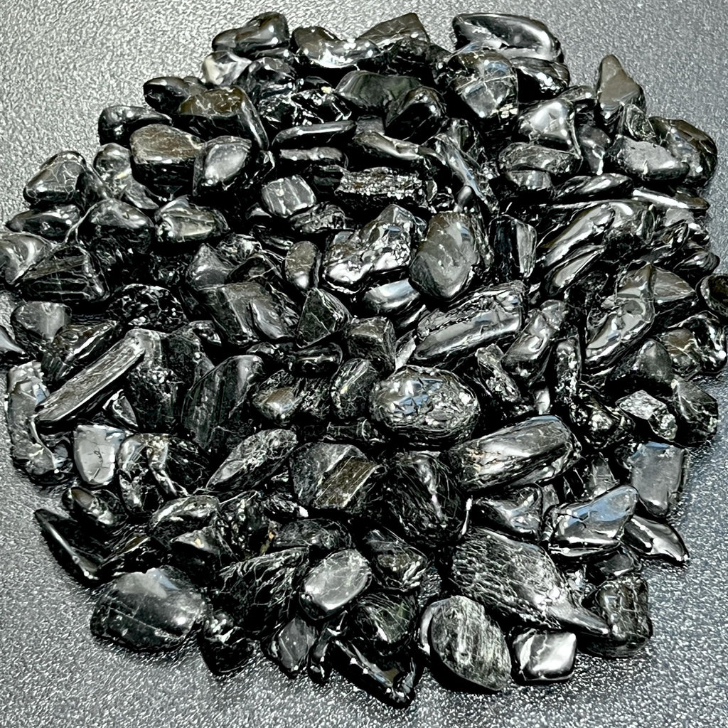 Black Tourmaline Crystals Small Tumbled Stones (By The Ounce Or Pound) Wholesale Amazing Crystals
