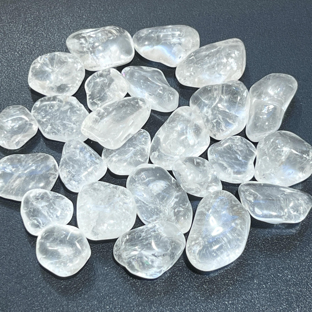 Clear Quartz Crystal Tumbled Stones (By The Piece or Pound) Amazing Crystals