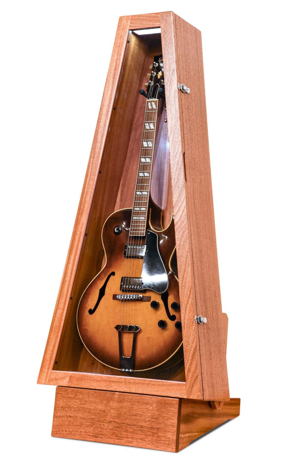 ClimaStand Triangle Humidor with Base - African Mahogany Acoustic Remedy Cases