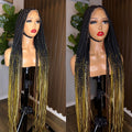 Omber mix court tips knotless braided wig HOL stores