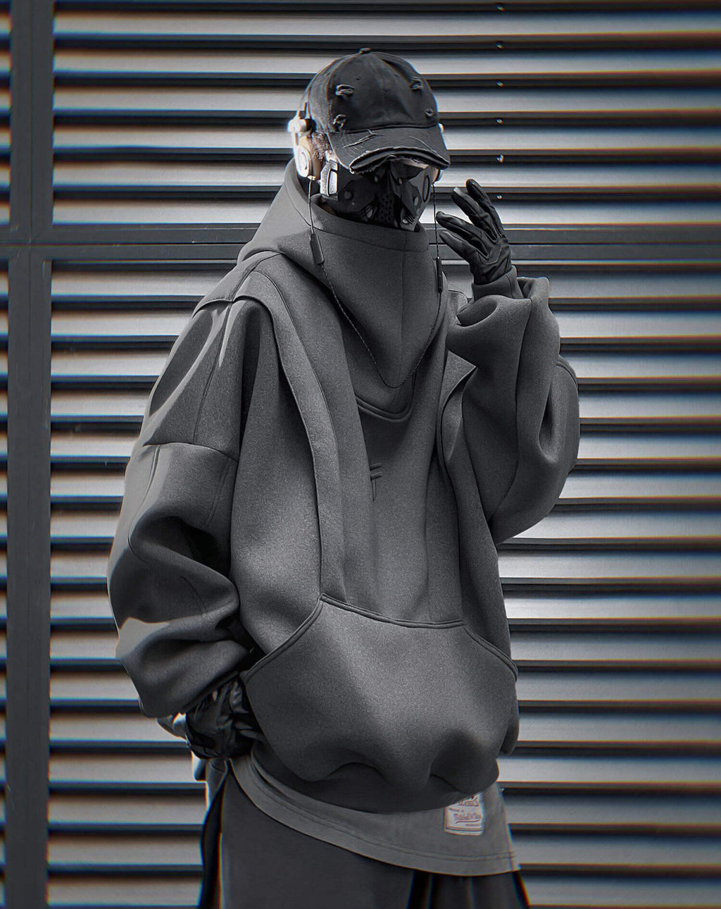 HiH50 Grey Nexus Hoodie Niepce